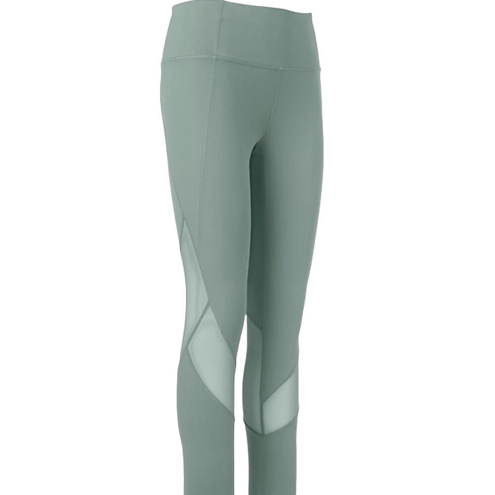 Athleta Eclipse 7/8 Tights Lead Green Leggings Athletic Size Small
